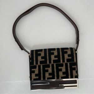 FENDI monogram shoulder bag, adjustable shoulder strap